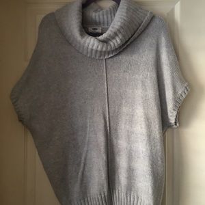 Grey poncho sweater